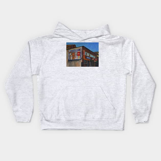 Birmingham, Far East Building Kids Hoodie by golan22may